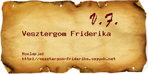 Vesztergom Friderika névjegykártya